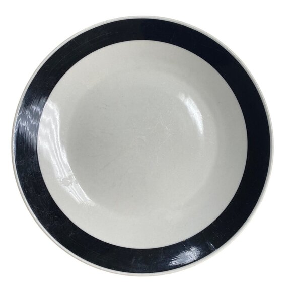 Stoneware Dinner Plates Black & White - Picture 5 of 6